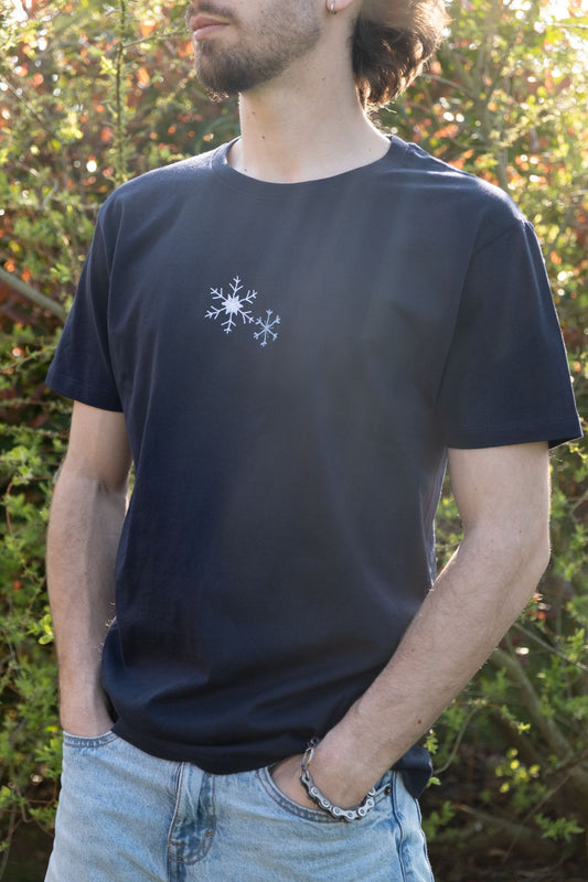 T-shirt à manche courte "Flocons de neiges"